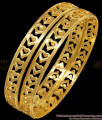 BR2308-2.10 Beautiful Heart Design One Gram Gold Bangles Shop online