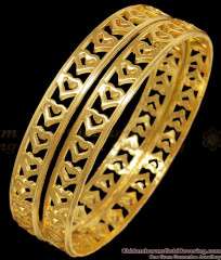 BR2308-2.4 Beautiful Heart Design One Gram Gold Bangles Shop online BR2308-2.4 Beautiful Heart Design One Gram Gold Bangles Shop online