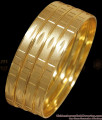 BR2311-2.10 Set Of Four Gold Imitation Bangles Plain Designs