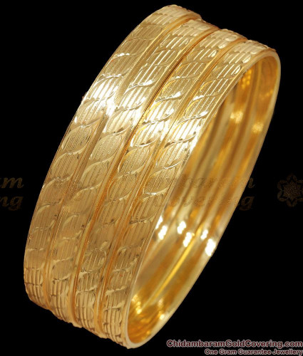 Set Of Four One Gram Gold Bangle Daily Wear Collections