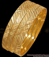 BR2313-2.10 Latest Gold Plated Bangles 4 Set Regular Use Designs BR2313-2.10 Latest Gold Plated Bangles 4 Set Regular Use Designs
