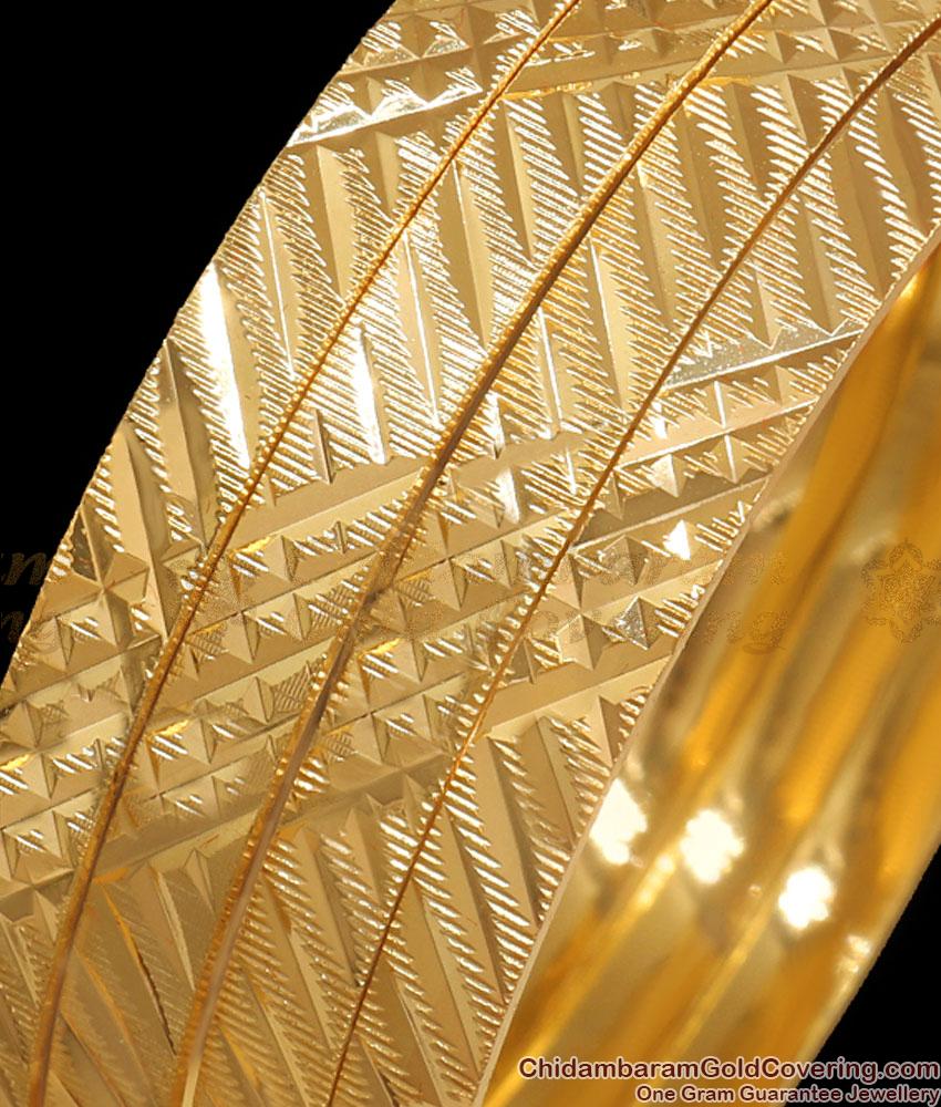 BR2313-2.10 Latest Gold Plated Bangles 4 Set Regular Use Designs