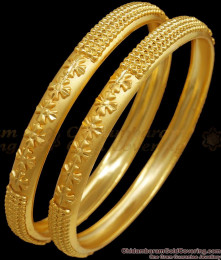 BR2318-2.4 Premium Forming Yellow Gold Bangles Shop Online