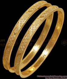 BR2390 2.4 Size Everyday Use 1 Gram Gold Bangle At Offer Price Online