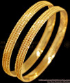 BR2362-2.6 Size Set Of 2 Plain Bangle 1 Gram Gold Plated Jewelry For Women BR2362-2.6 Size Set Of 2 Plain Bangle 1 Gram Gold Plated Jewelry For Women