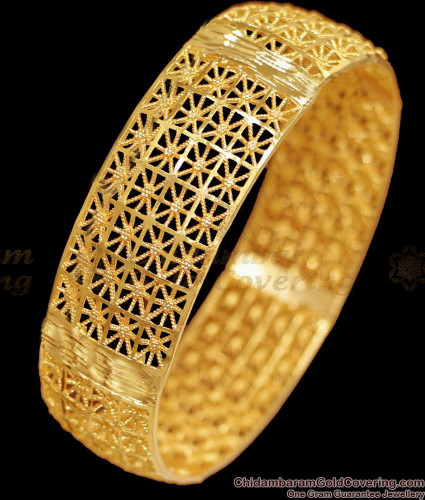 BR2388 2.4 Size Unique Bridal Gold Jewellery Single kada Bangle For Ladies