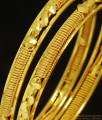 BR239-2.4 Size One Gram Gold Plain Bangles for Women Buy Online
