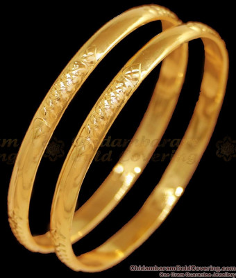 BR2406-2.8 Size Set Of Two Impon Plain Bangle 5 Metal Jewelry