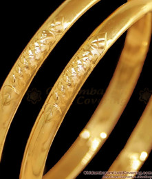 BR2406-2.4 Size Set Of Two Impon Plain Bangle 5 Metal Jewelry BR2406-2.4 Size Set Of Two Impon Plain Bangle 5 Metal Jewelry