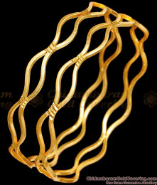 BR2461-2.6 Size Daily Wear 1 Gram Gold Neli Bangles With Price