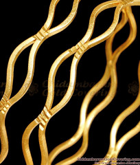BR2461-2.8 Size Daily Wear 1 Gram Gold Neli Bangles With Price BR2461-2.8 Size Daily Wear 1 Gram Gold Neli Bangles With Price