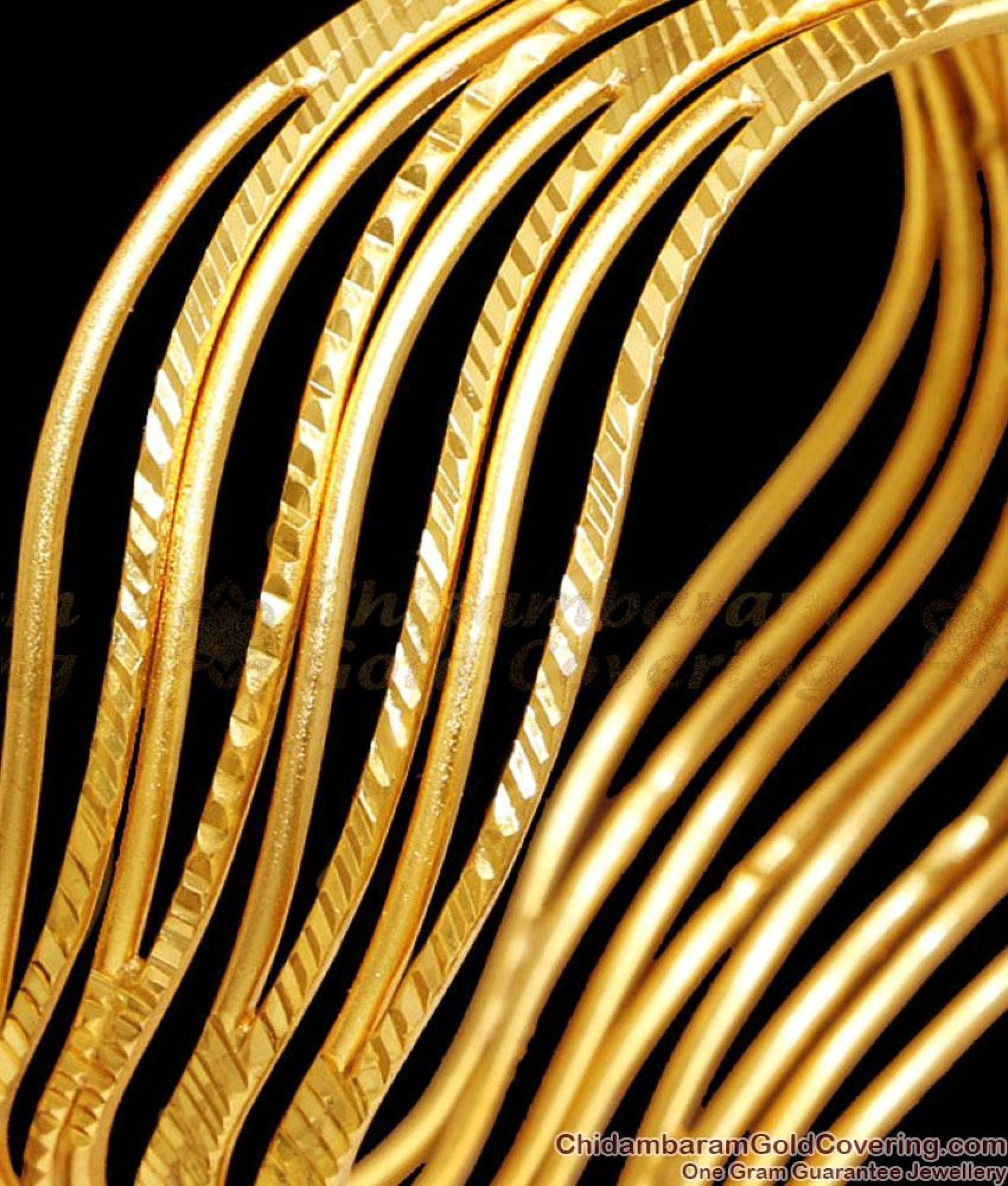 BR2462-2.8 Size Set Of Four Gold Plated Wedding Bangle Set Online