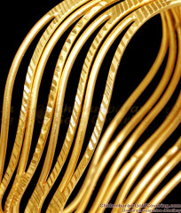 BR2462-2.8 Size Set Of Four Gold Plated Wedding Bangle Set Online BR2462-2.8 Size Set Of Four Gold Plated Wedding Bangle Set Online