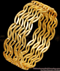 BR2463-2.6 Size Set Of Four Artificial Gold Design Bangles Zig Zag Pattern BR2463-2.6 Size Set Of Four Artificial Gold Design Bangles Zig Zag Pattern
