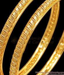 BR2464-2.10 Size Traditional Light Weight Gold Bangle At Affordable Price BR2464-2.10 Size Traditional Light Weight Gold Bangle At Affordable Price