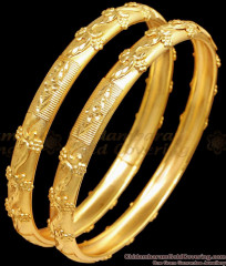 BR2467-2.8 Size Wedding Design Two Gram Gold Bangles Online BR2467-2.8 Size Wedding Design Two Gram Gold Bangles Online