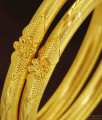 BR247-2.6 Size Handmade Unique Gold Design Bangles for Daily Use