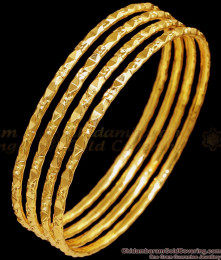 BR2473-2.8 Size Buy 24Kt Gold Bangle Set Of 4 Artificial Bangle Design