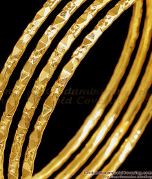 BR2473-2.10 Size Buy 24Kt Gold Bangle Set Of 4 Artificial Bangle Design