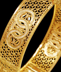 BR2477-2.6 Size 1 Gram Gold Kada Light Weight Wedding Bangle BR2477-2.6 Size 1 Gram Gold Kada Light Weight Wedding Bangle