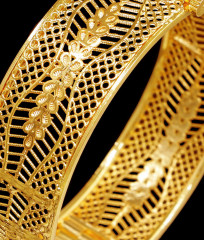 BR2478-2.8 Size Screw Type Micro Gold Plated Kada Bangle Design BR2478-2.8 Size Screw Type Micro Gold Plated Kada Bangle Design