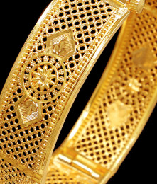 BR2480-2.6 Size Bridal Gold Imiation Bangle Aritifical Jewellery For Women