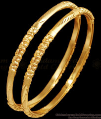 BR2507-2.10 Size Real Gold Design Wedding Bangle Collections