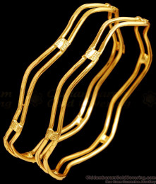 BR2509-2.10 Size New Arrival Gold Imitation Neli Bangle For Women