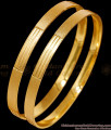 BR2516-2.6 Size Set Of 2 Daily Wear Plain Gold Plated Bangle Design Online BR2516-2.6 Size Set Of 2 Daily Wear Plain Gold Plated Bangle Design Online