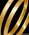 BR2516-2.6 Size Set Of 2 Daily Wear Plain Gold Plated Bangle Design Online BR2516-2.6 Size Set Of 2 Daily Wear Plain Gold Plated Bangle Design Online