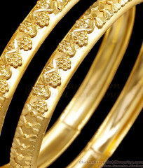 BR2536-2.4 Size Designer Yellow Gold Bangle Floral Design Forming Jewelry BR2536-2.4 Size Designer Yellow Gold Bangle Floral Design Forming Jewelry