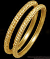 BR2537-2.4 Size 18K Gold Plated Plain Bangle Designs Daily Wear Collections BR2537-2.4 Size 18K Gold Plated Plain Bangle Designs Daily Wear Collections