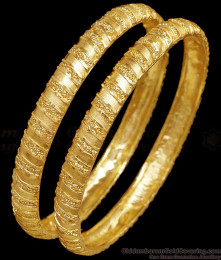 BR2538-2.8 Size High Quality Yellow Gold Filigree Work Bangle Designs Online