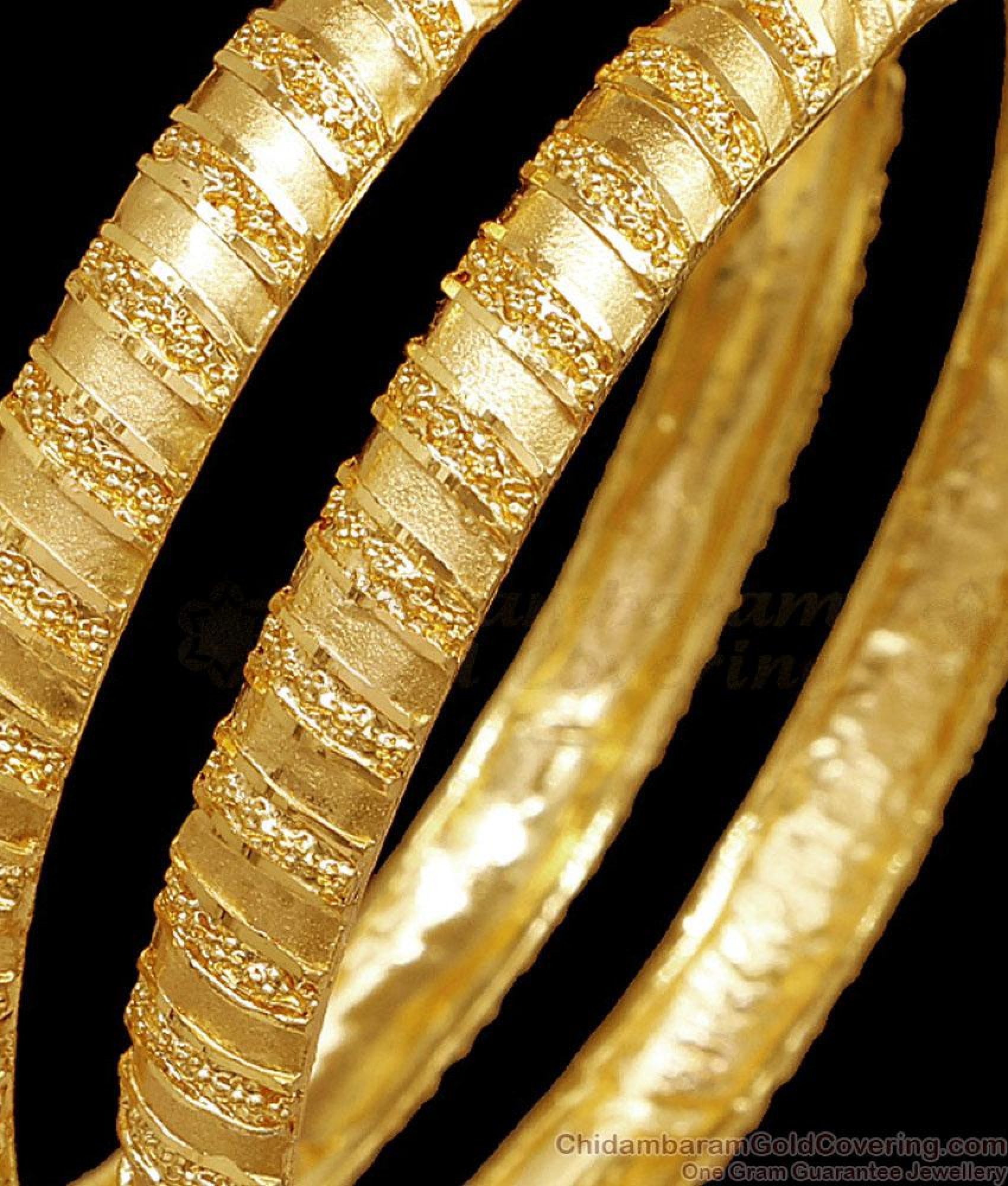 BR2538-2.8 Size High Quality Yellow Gold Filigree Work Bangle Designs ...