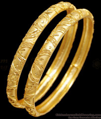BR2552-2.10 Size Latest Two Gram Gold Designer Bangle For Women Wedding