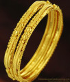 BR256-2.6 Size Curvy Design Thin Gold Design Bangles Set for Women