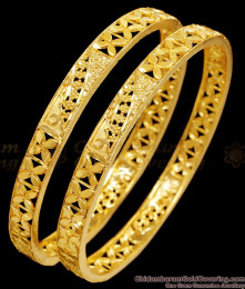 BR2563-2.8 Size Plain Regular Use Gold Imitation Bangle Designs Online