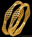 BR2593-2.6 Elegant One Gram Gold Bangle Floral Design For Daily Wear BR2593-2.6 Elegant One Gram Gold Bangle Floral Design For Daily Wear