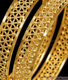 BR2605-2.10 Latest Wedding Designer Gold Bangle Collection Shop Online