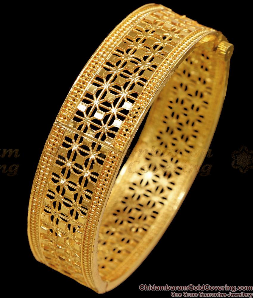 BR2606-2.10 High Quality Screw Type Gold Plated Kada Bangle Online BR2606-2.10 High Quality Screw Type Gold Plated Kada Bangle Online