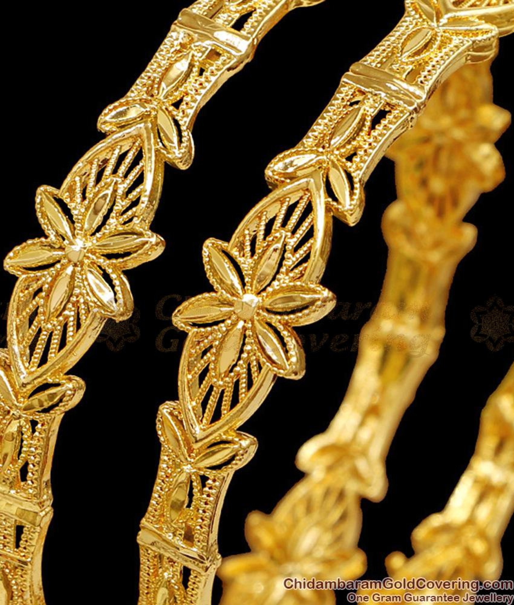 BR2612-2.8 Premium Quality Micro Gold Plated Bangle Design For Wedding