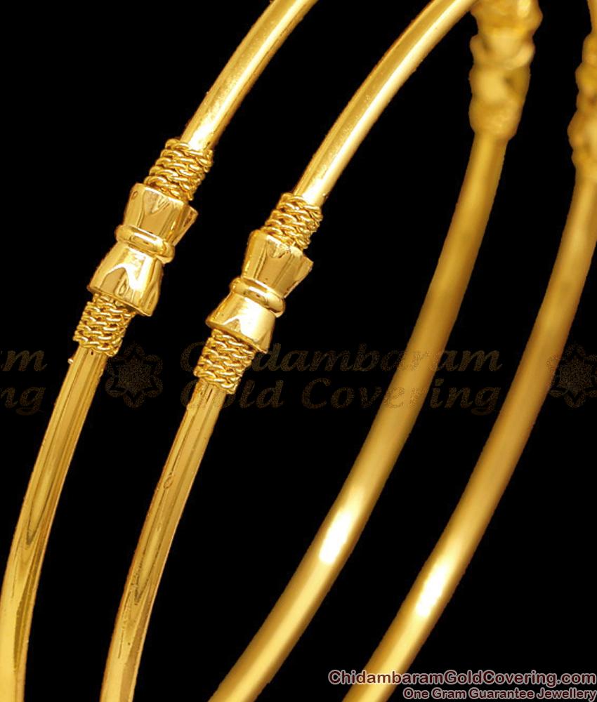 BR2625-2.8 Size Plain Daily Wear Gold Plated Bangle For Women BR2625-2.8 Size Plain Daily Wear Gold Plated Bangle For Women