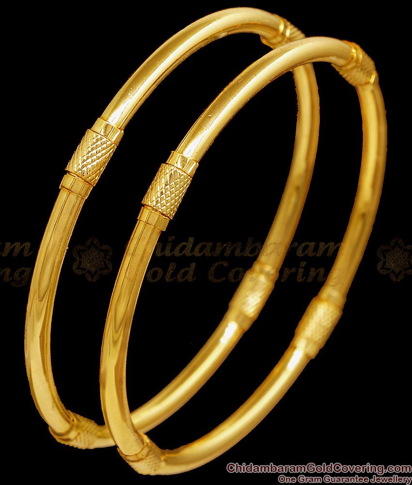 BR2636-2.10 Size Regular Use Plain One Gram Gold Bangle For Women BR2636-2.10 Size Regular Use Plain One Gram Gold Bangle For Women