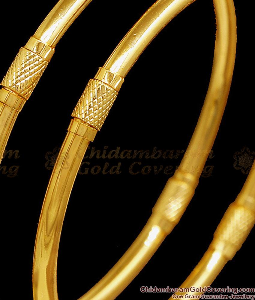 BR2636-2.10 Size Regular Use Plain One Gram Gold Bangle For Women BR2636-2.10 Size Regular Use Plain One Gram Gold Bangle For Women