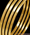 BR2638-2.8 Size Set Of 4 Plain Micro Gold Plated Bangle Collections