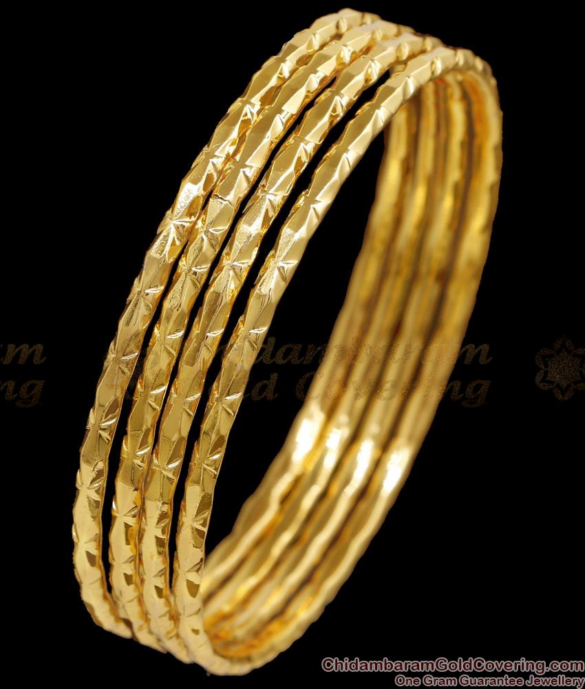 BR2645-2.4 Size Buy Set Of Four Impon Panchaloha Bangle Design For Daily Use BR2645-2.4 Size Buy Set Of Four Impon Panchaloha Bangle Design For Daily Use