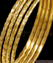 BR2645-2.8 Size Buy Set Of Four Impon Panchaloha Bangle Design For Daily Use BR2645-2.8 Size Buy Set Of Four Impon Panchaloha Bangle Design For Daily Use