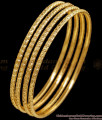 BR2649-2.8 Size Set Of 4 Impon 5 Metal Thin Bangle Collections For Regular Wear