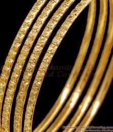 BR2649-2.8 Size Set Of 4 Impon 5 Metal Thin Bangle Collections For Regular Wear BR2649-2.8 Size Set Of 4 Impon 5 Metal Thin Bangle Collections For Regular Wear