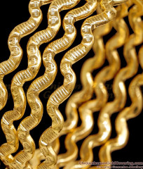 BR2652-2.6 Size Elegant Impon Panchaloha Zig Zag Bangle Set Shop Online BR2652-2.6 Size Elegant Impon Panchaloha Zig Zag Bangle Set Shop Online